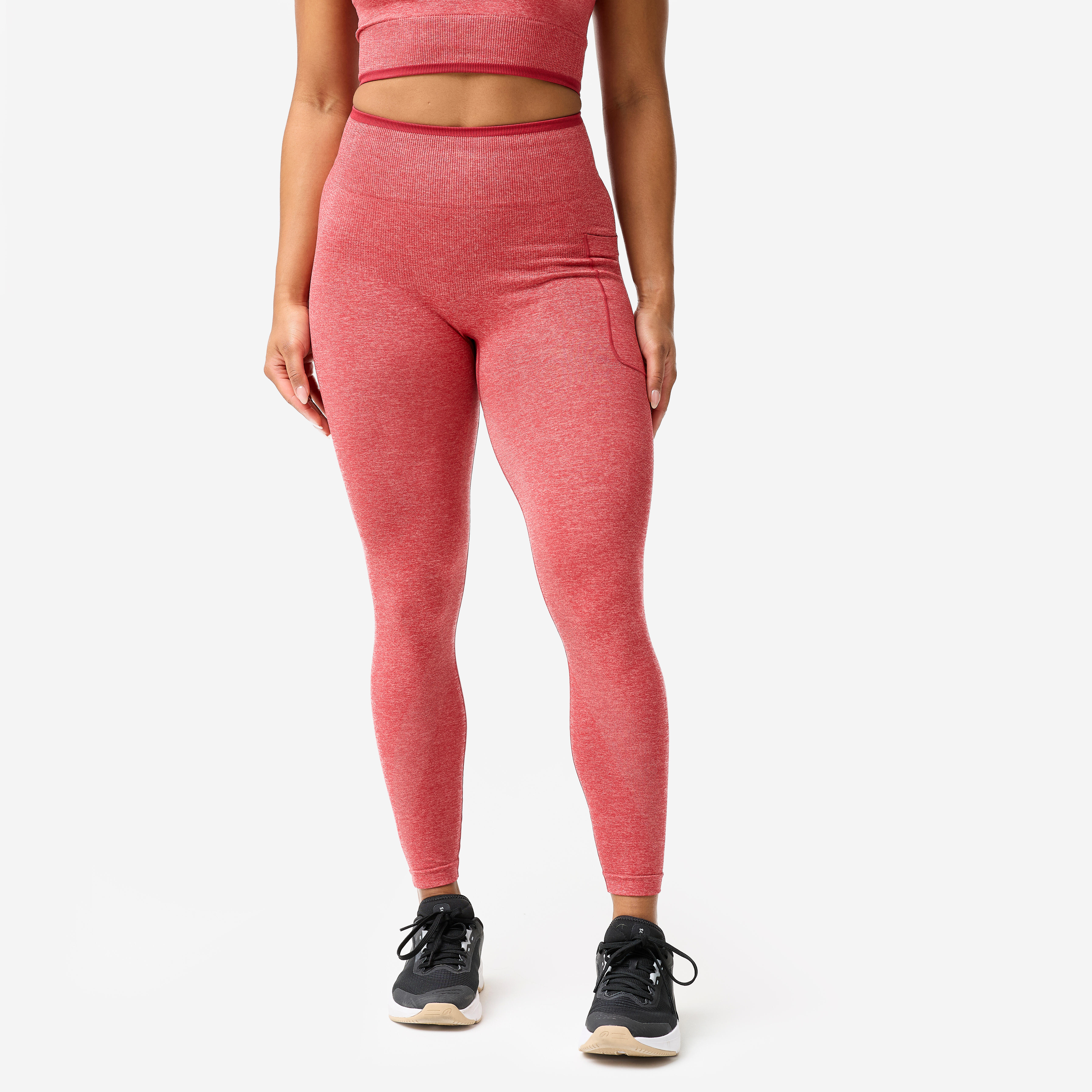 Legginsy do treningu siłowego damskie Domyos seamless