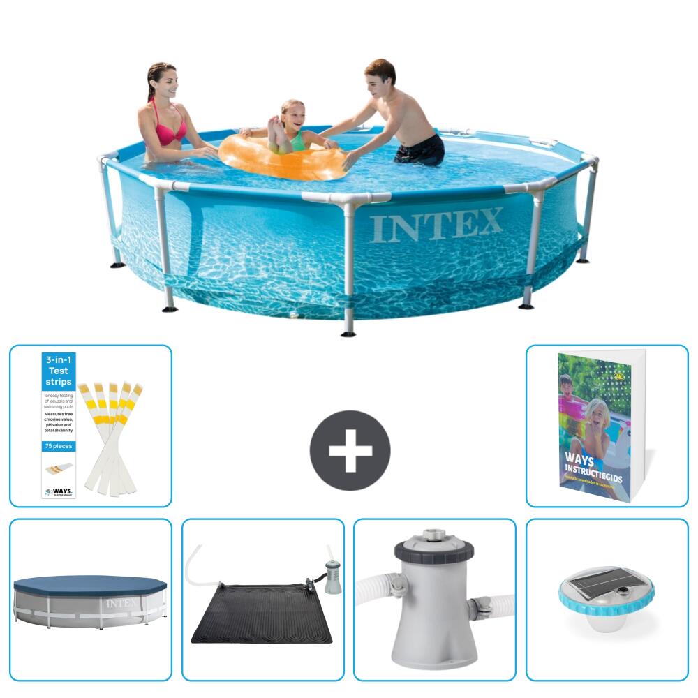 INTEX Basen ze stelażem Okrągły - 305x76 cm - 7-częściowy S154