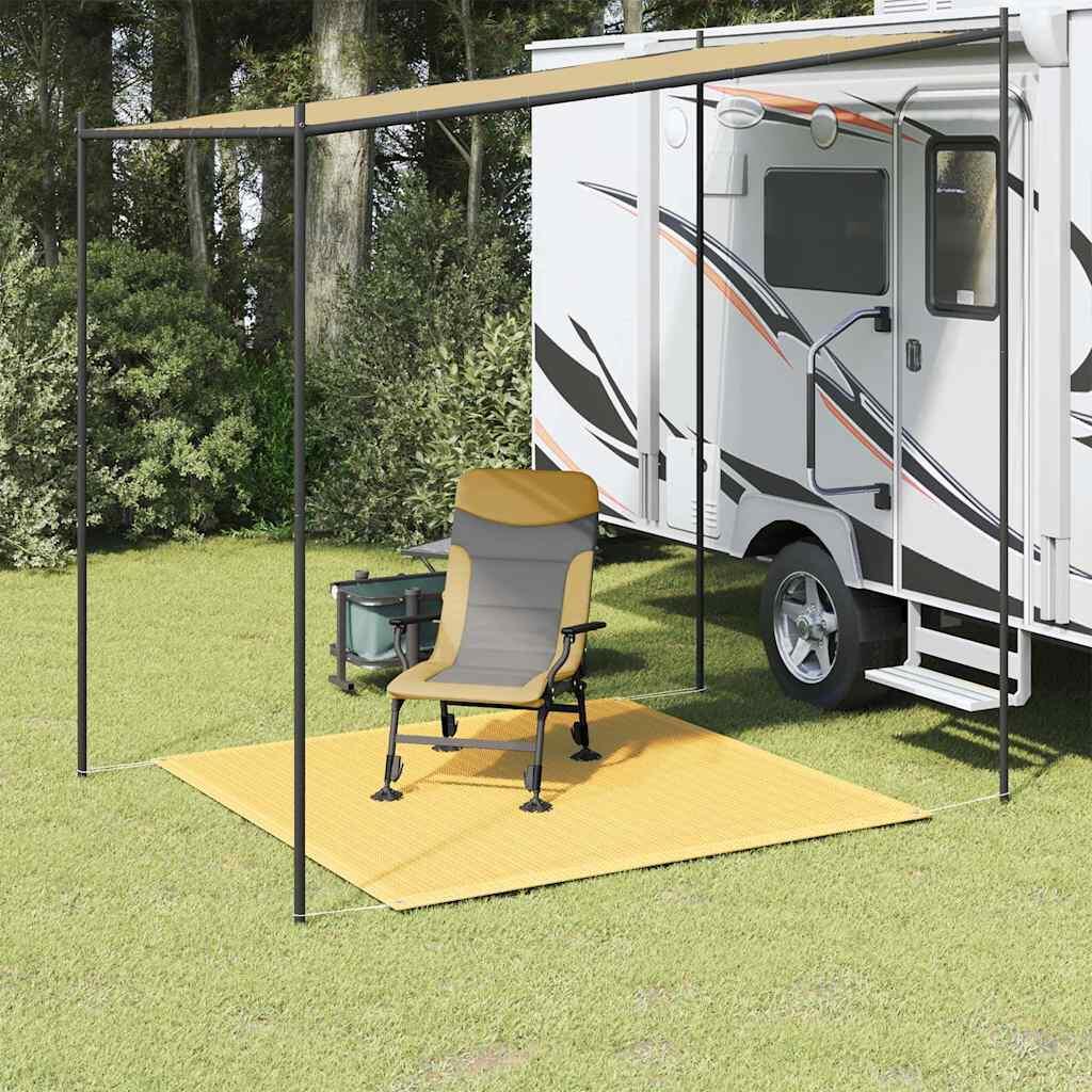 VidaXL Mata pod namiot 200 x 200 cm beżowa