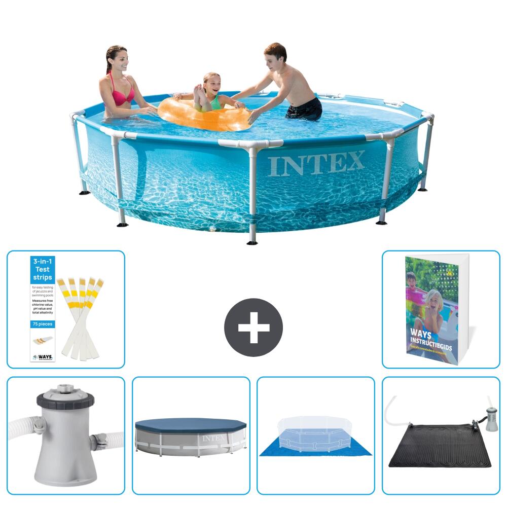 INTEX Basen ze stelażem Okrągły - 305x76 cm - 7-częściowy S214