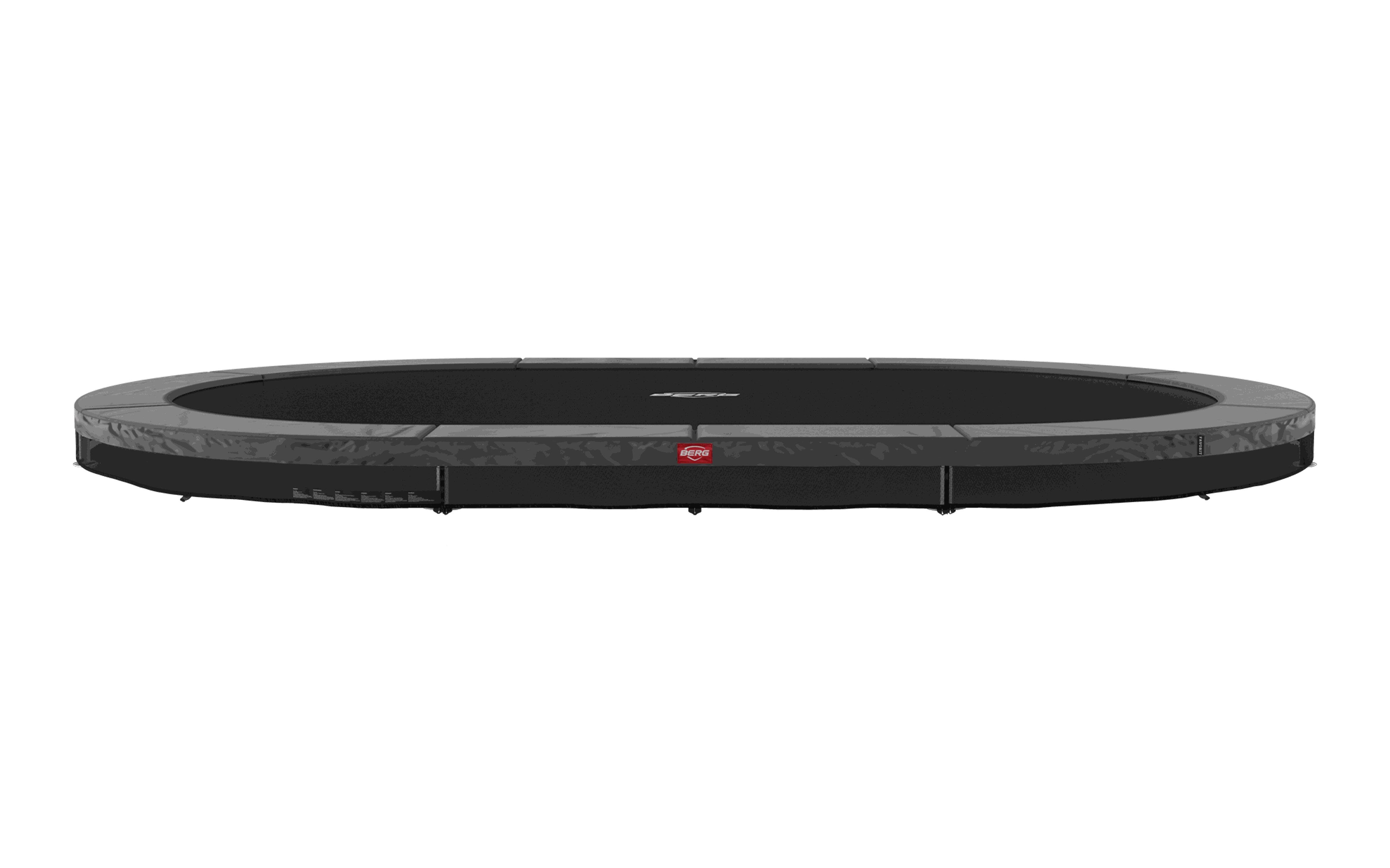 Trampolina 520x350, Grand Favorit InGround 520 Szary