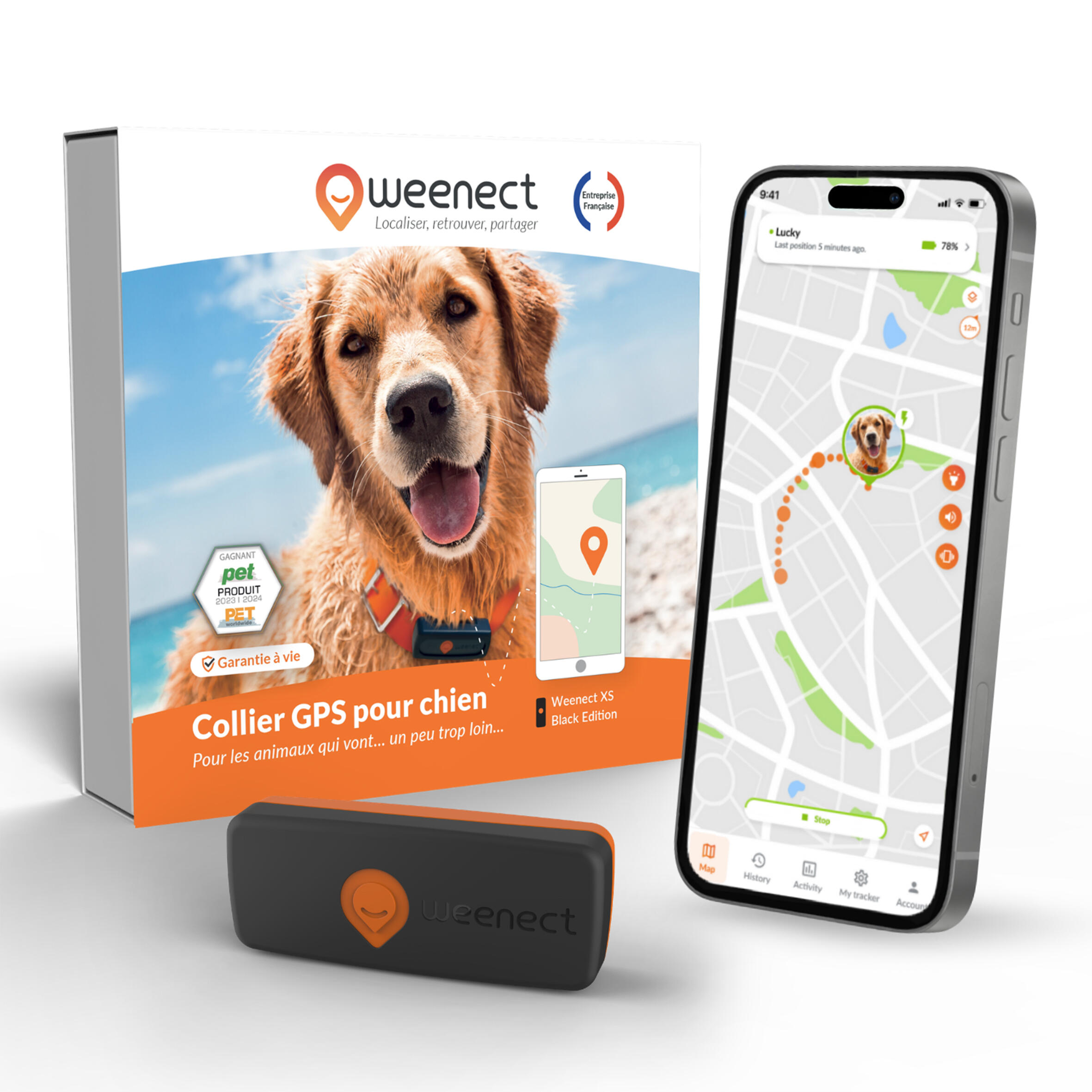 Obroża tracker GPS dla psa Weenect v2