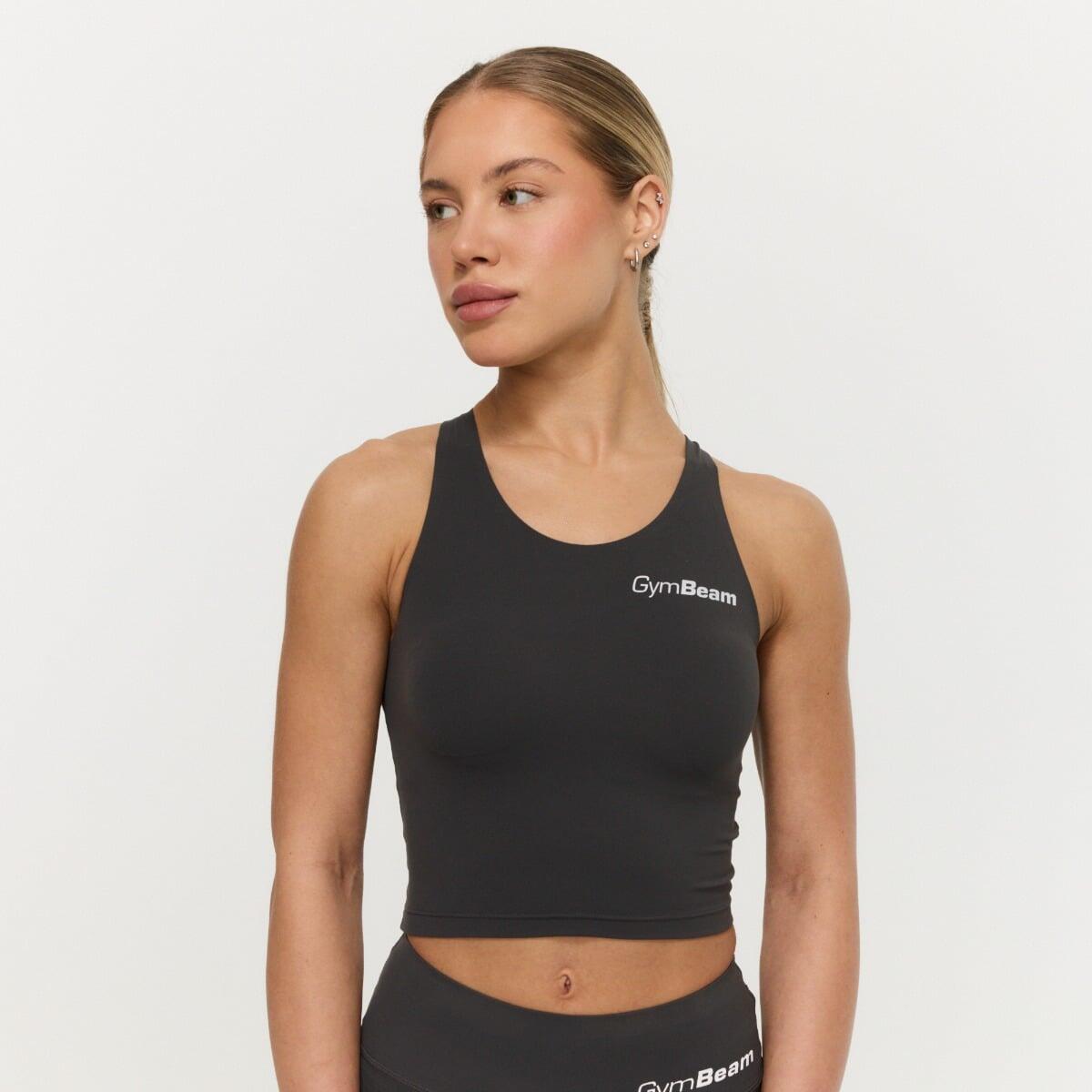 Top damski fitness slim antracytowy BEAT