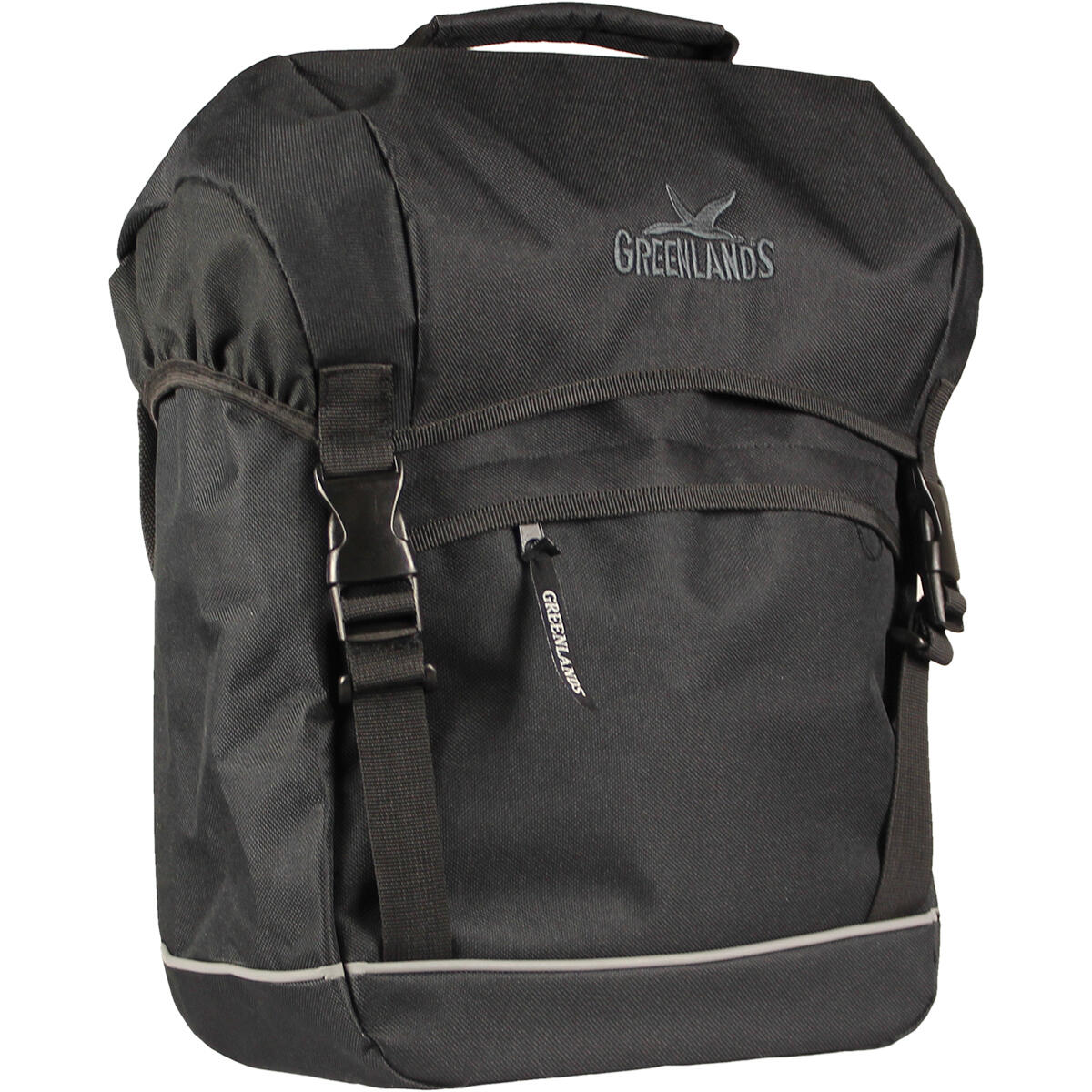 Torba Rowerowa Podróżna 20 Litrów 30 X 37 X 17 Cm - Czarna