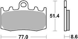 TRW MCB 748 klocki hamulcowe organiczne