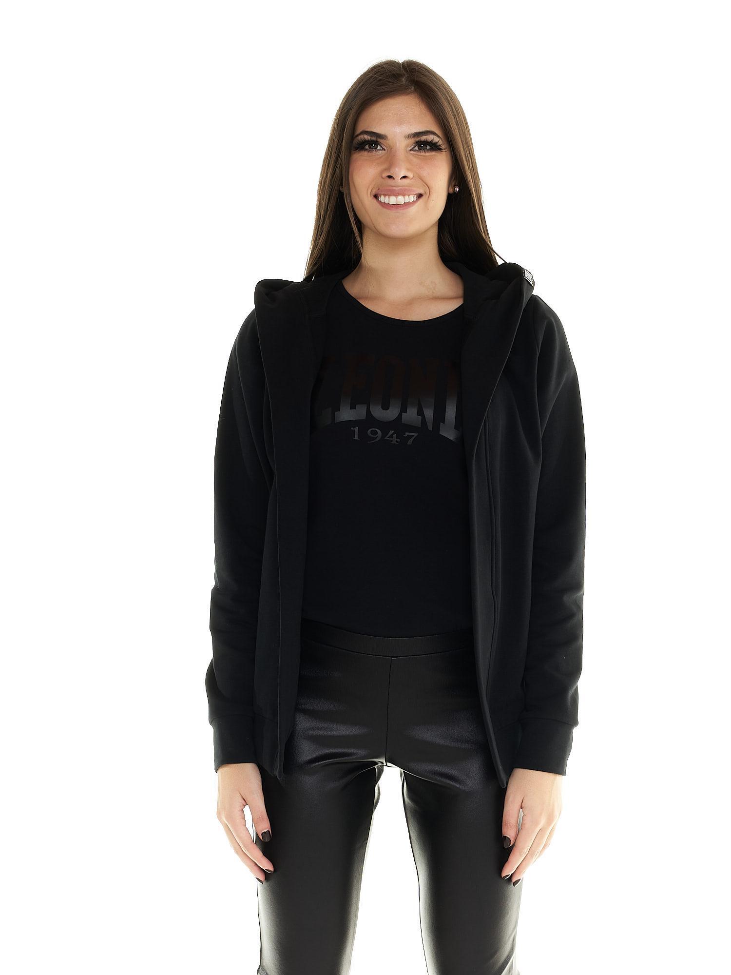 Leone damskie bluzy z kapturem Blackout