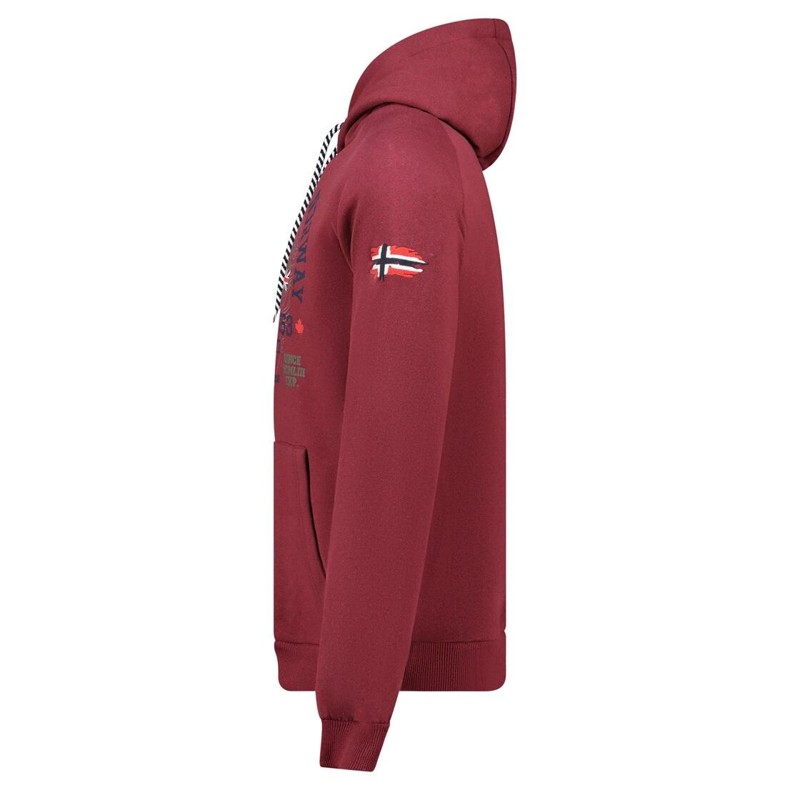 Bluza Geographical Norway GEXPE BURGUNDY DB MEN 100 bordowy męska