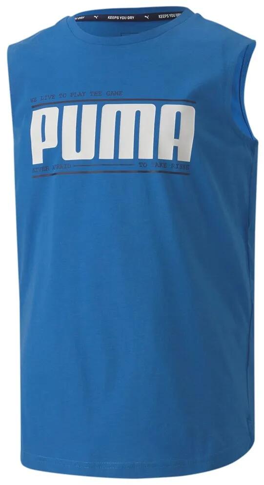 Dziecięca koszulka bez rękawów Puma Active Sports B niebieska