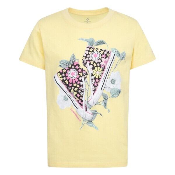 Koszulka dla dziewczynki Converse Floral Sneaker