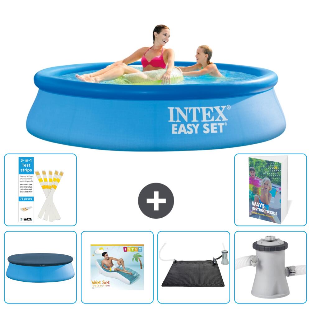 INTEX Basen Easy Set Okrągły - 244x61 cm - 7-częściowy S45