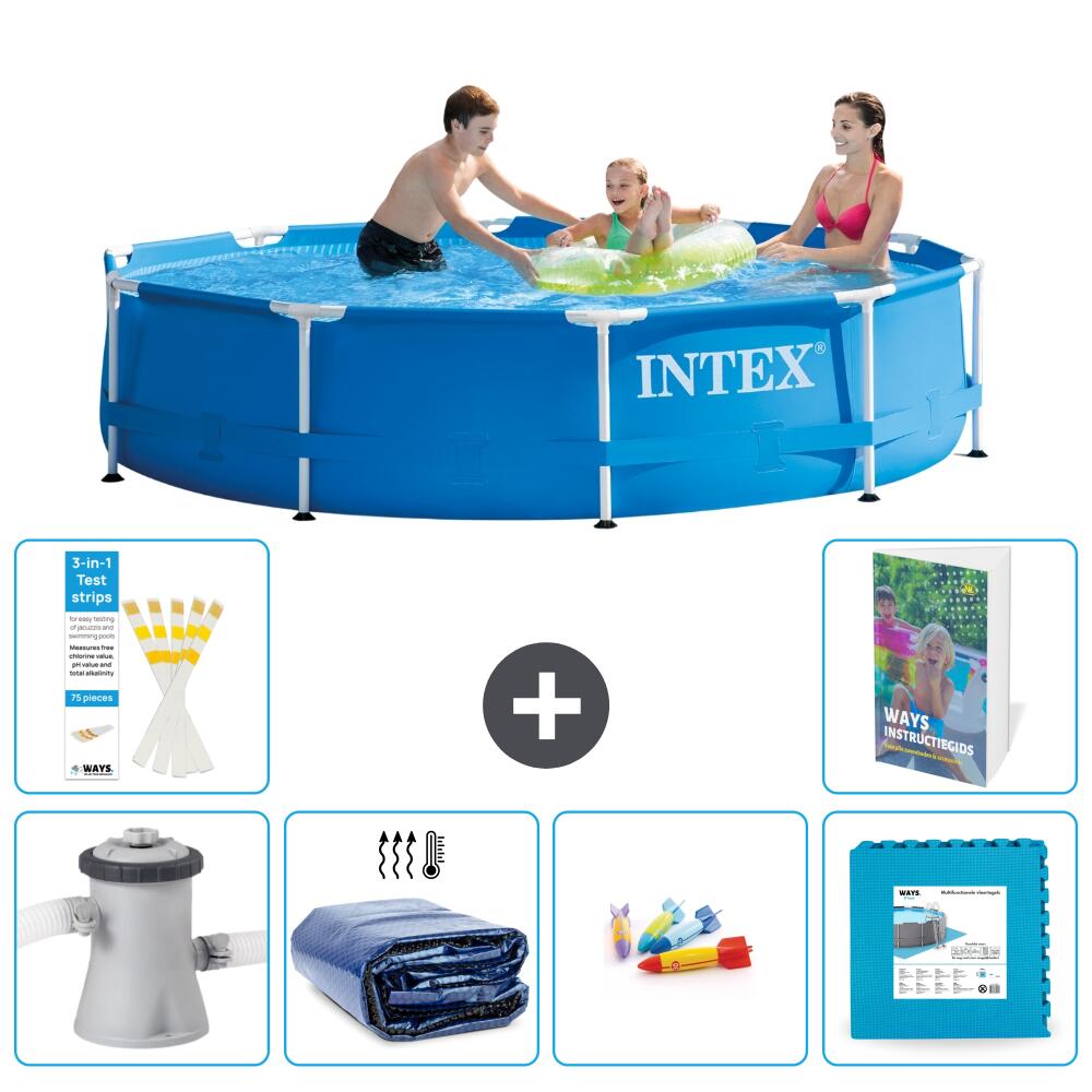 INTEX Basen ze stelażem Okrągły - 305x76 cm - 7-częściowy S229