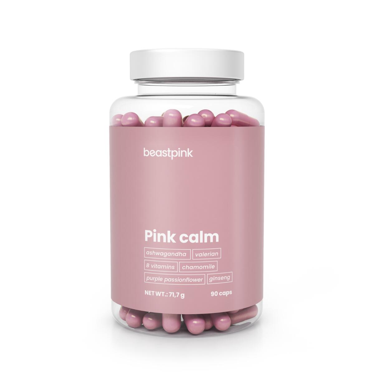 Kompleks roślinny Pink Calm kapsułki bez cukru