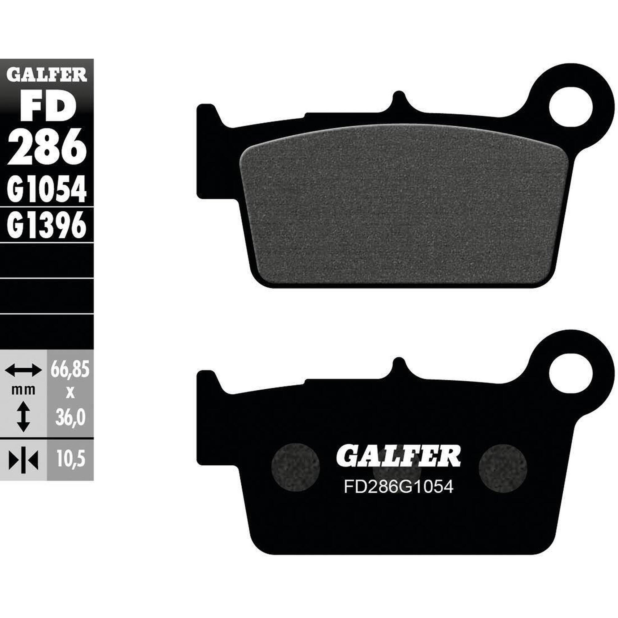 GALFER FD286 (G1054) klocki hamulcowe organiczne