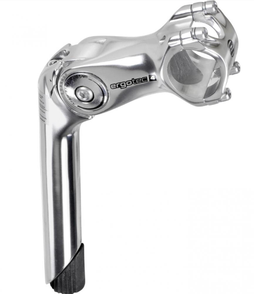 Ergotec Octopus 2 regulowany mostek 90 mm 31,8 mm srebrny