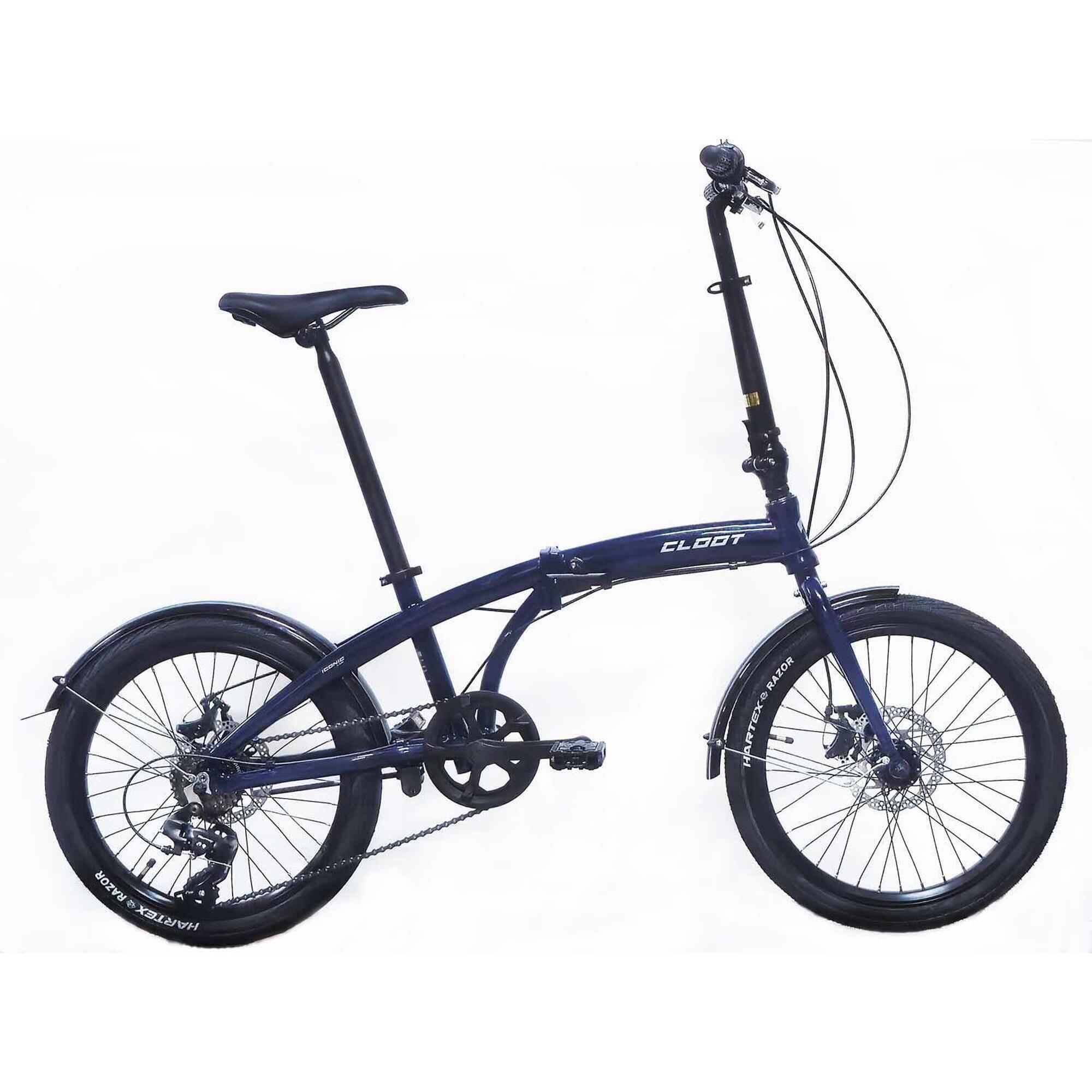 Rower składany CLOOT Iconic Dysk 20 Granatowy
