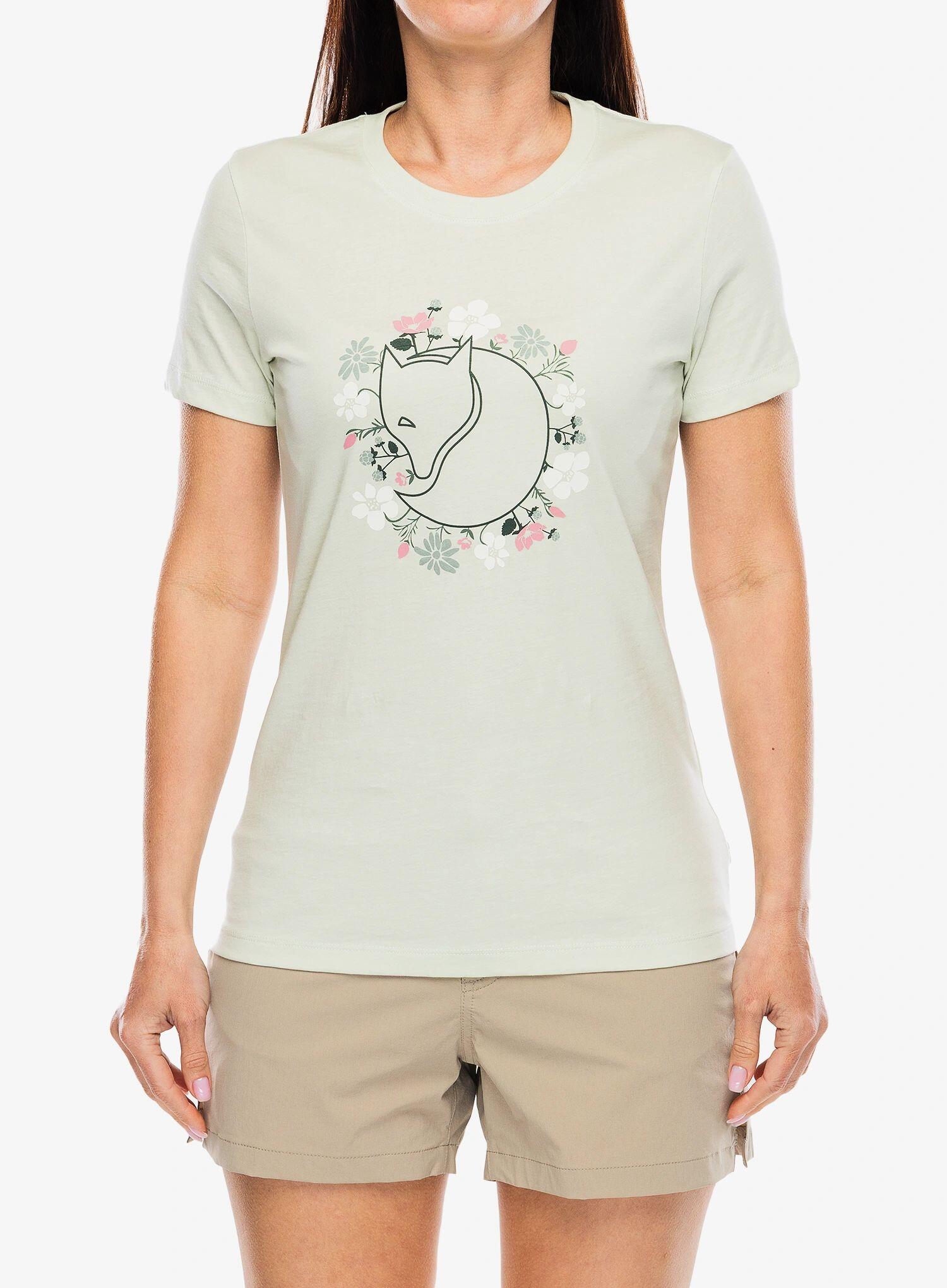 Koszulka z nadrukiem damska Fjallraven Fjallblomster Fox T-shirt