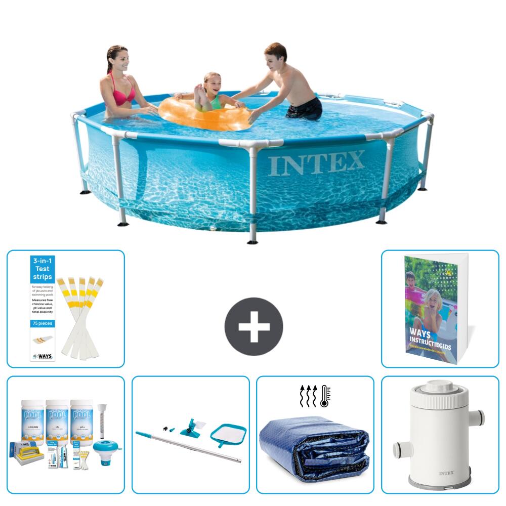 INTEX Basen ze stelażem Okrągły - 305x76 cm - 7-częściowy S93
