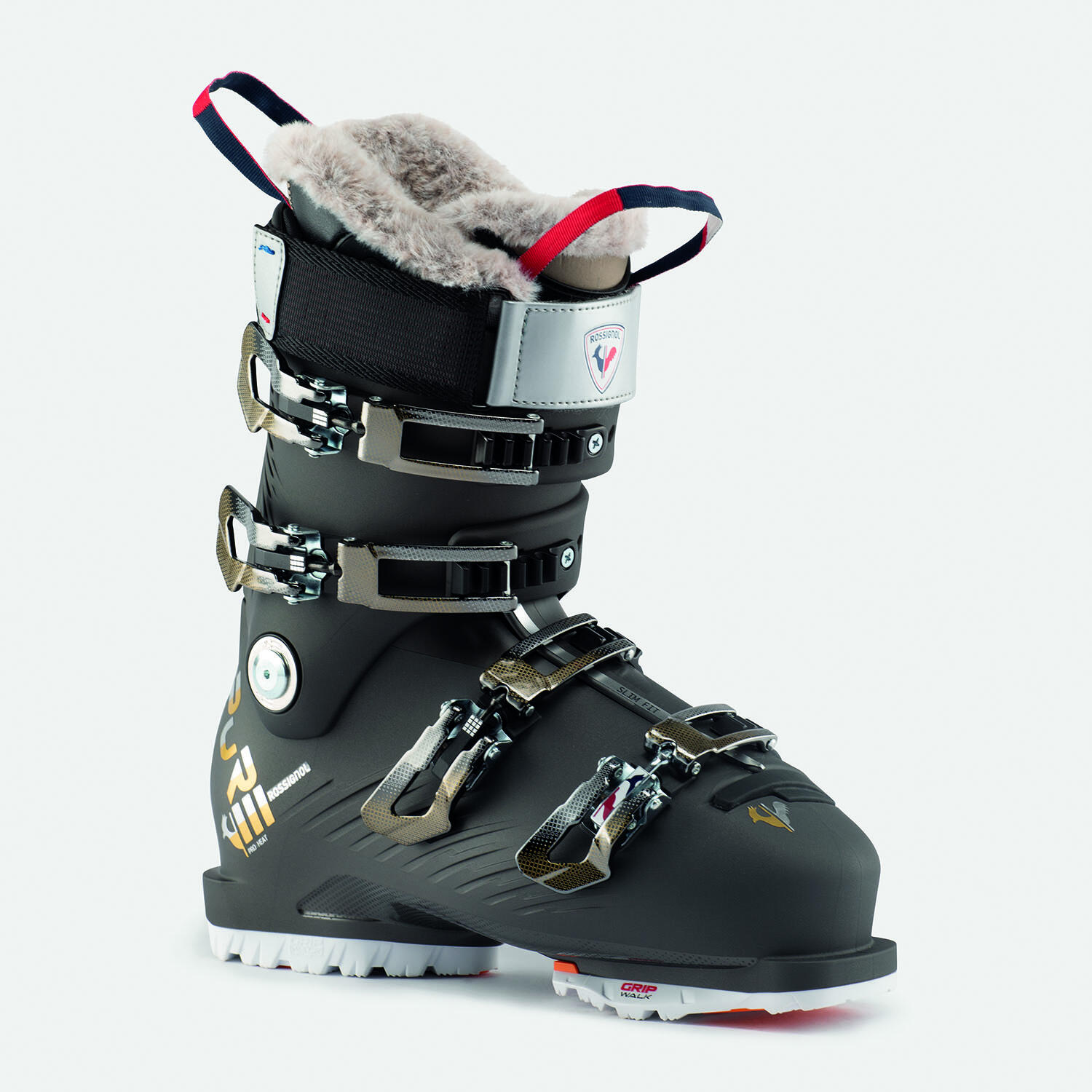 Buty narciarskie Rossignol Pure Pro Heat Gripwalk Gold Grey dla kobiet