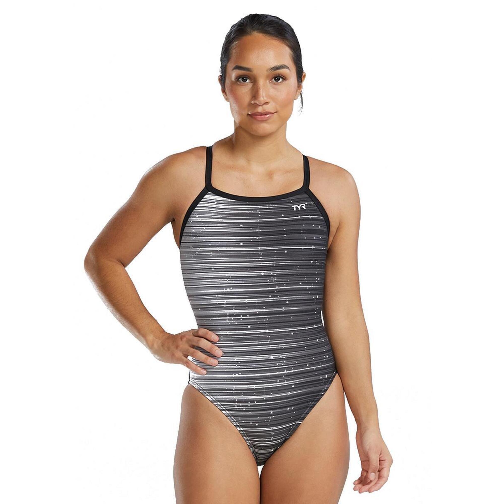 Strój Kąpielowy Tyr Diamondfit Durafast Elite Speedwarp – Tytanowy – Rozmiar 30