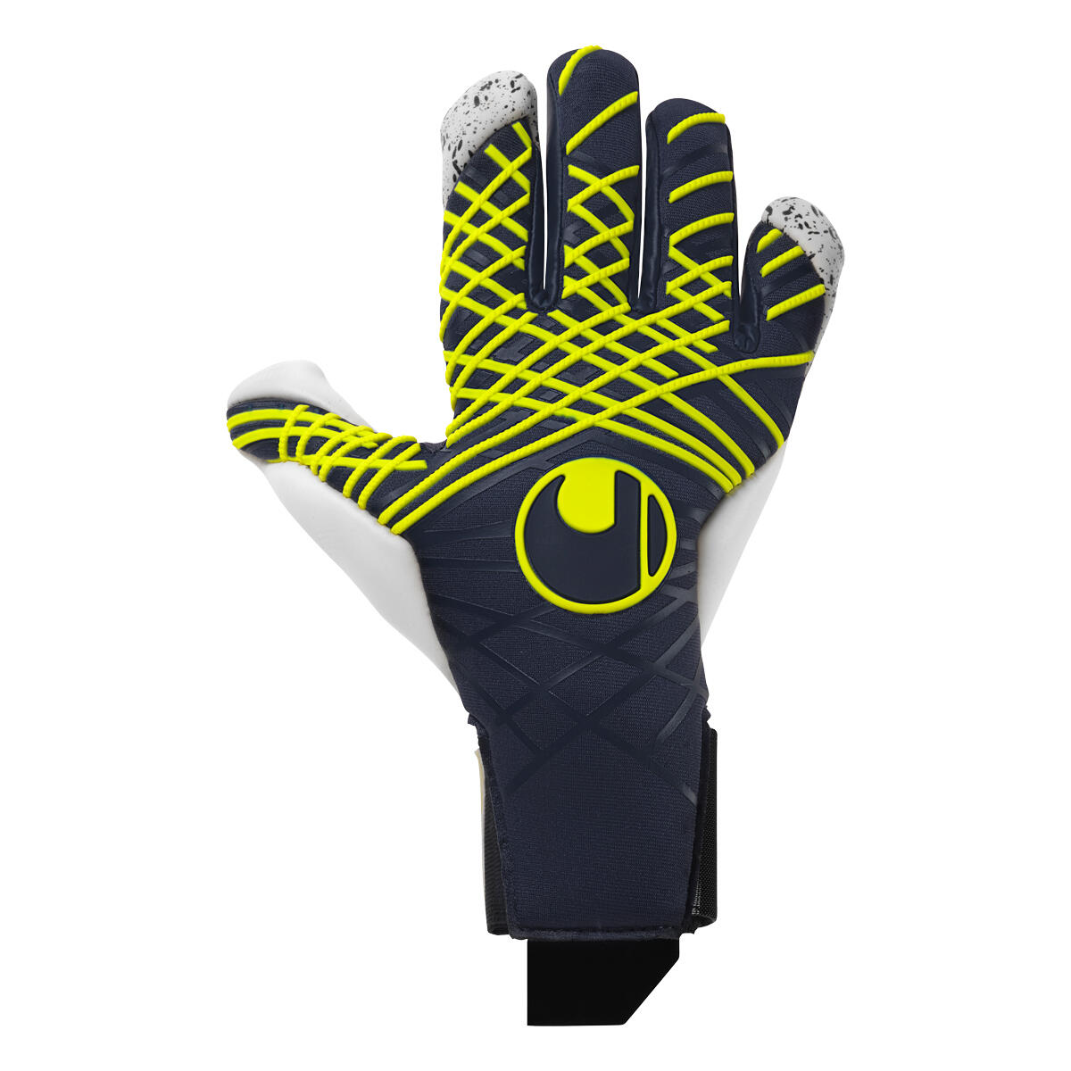 Rękawice bramkarskie uhlsport Prediction Flex HN navy/white/fluo yellow