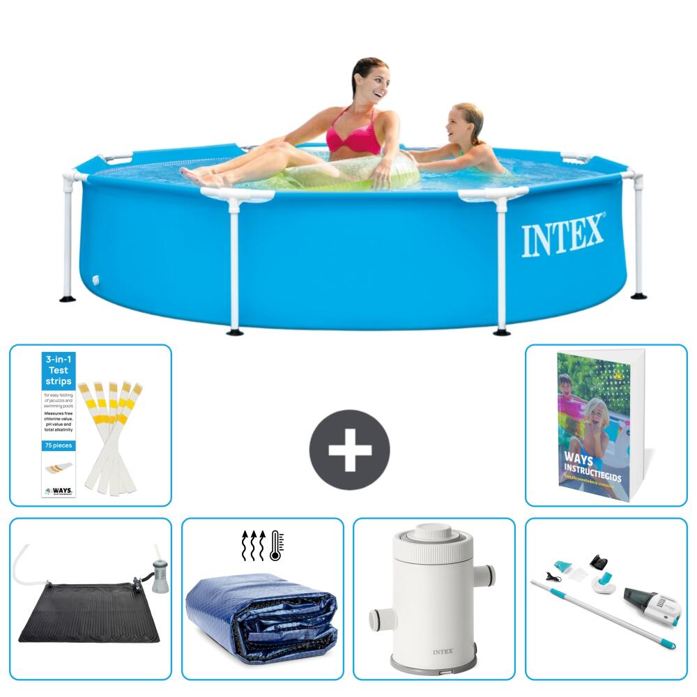 INTEX Basen ze stelażem Okrągły - 244x51 cm - 7-częściowy S78