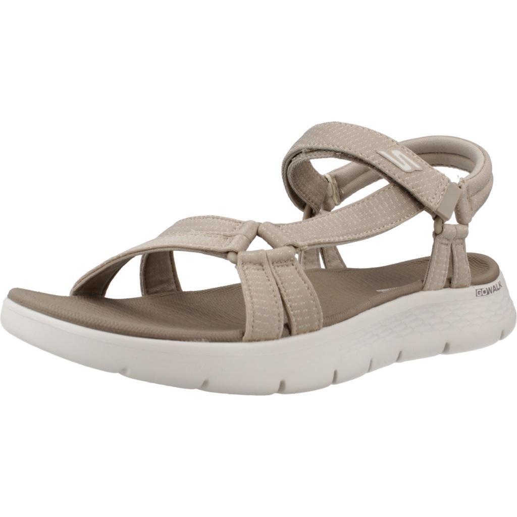 Sandały SKECHERS GO WALK FLEX SANDAL Jasnobrązowy