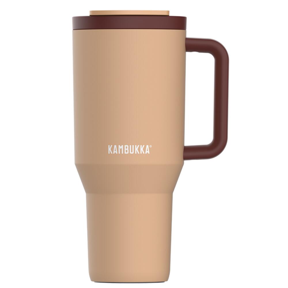 Kubek termiczny ze słomką termos podróżny Kambukka Rio 950ml - Almond Dream