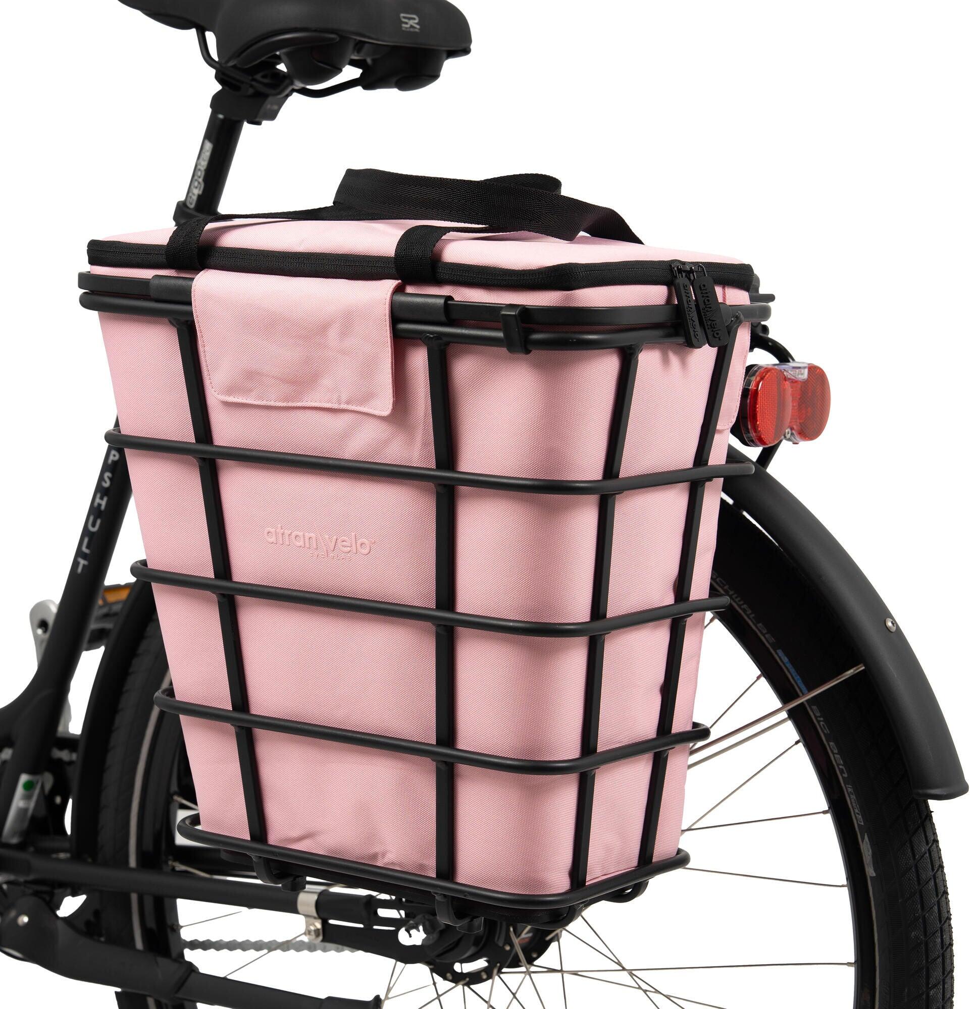 Torba rowerowa Atranvelo 25 l, różowa