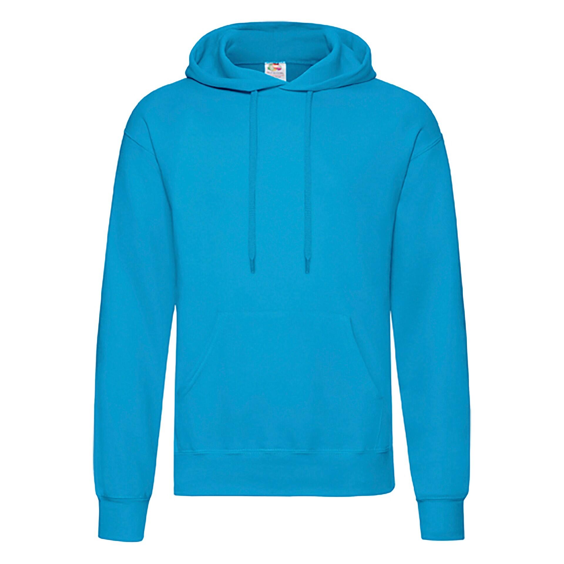Bluza Fruit Of The Loom Classic z kapturem dla dorosłych Azul Azure