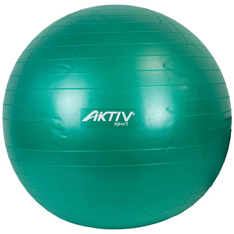 Piłka antywstrząsowa Aktivsport 65 cm w kolorze zielonym jabłkowym.