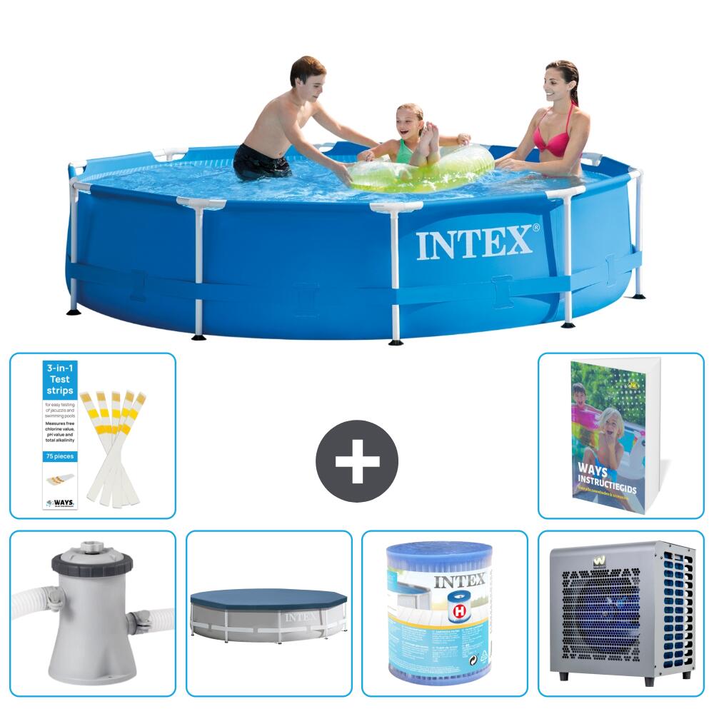 INTEX Basen ze stelażem Okrągły - 305x76 cm - 7-częściowy S203