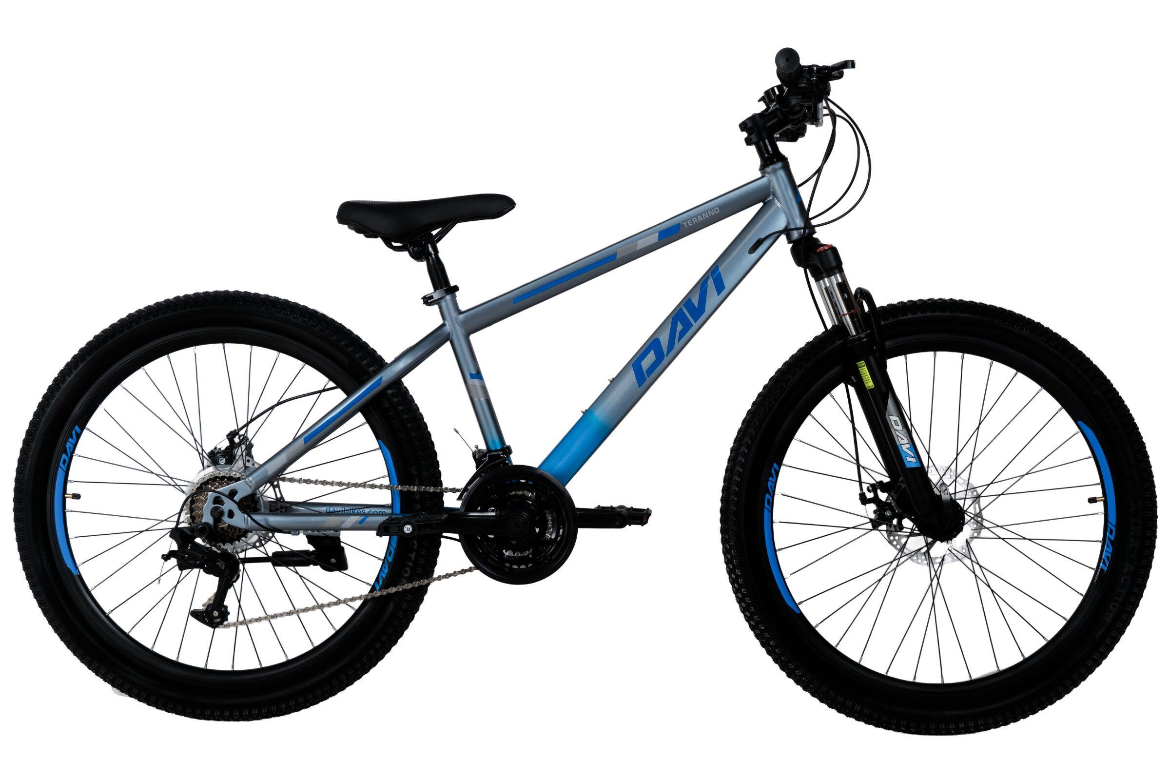 Rower MTB Davi Terrano 26, 145-170 cm, 21 biegów, Szary/Niebieski