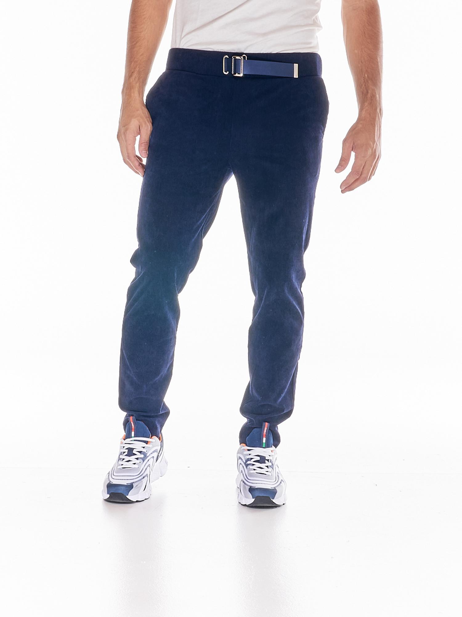 Herren Cordhose mit Gürtel, Leone 1947 Soft Basic