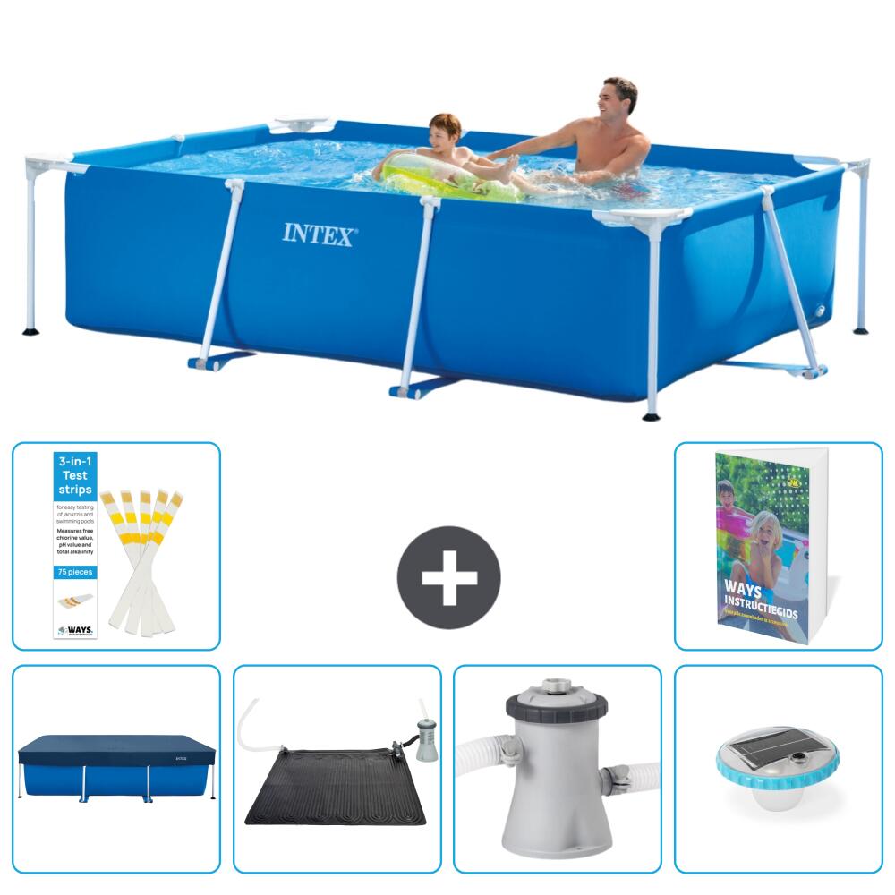 INTEX Basen ze stelażem Prostokątny - 260x160x65 cm - 7-częściowy S154