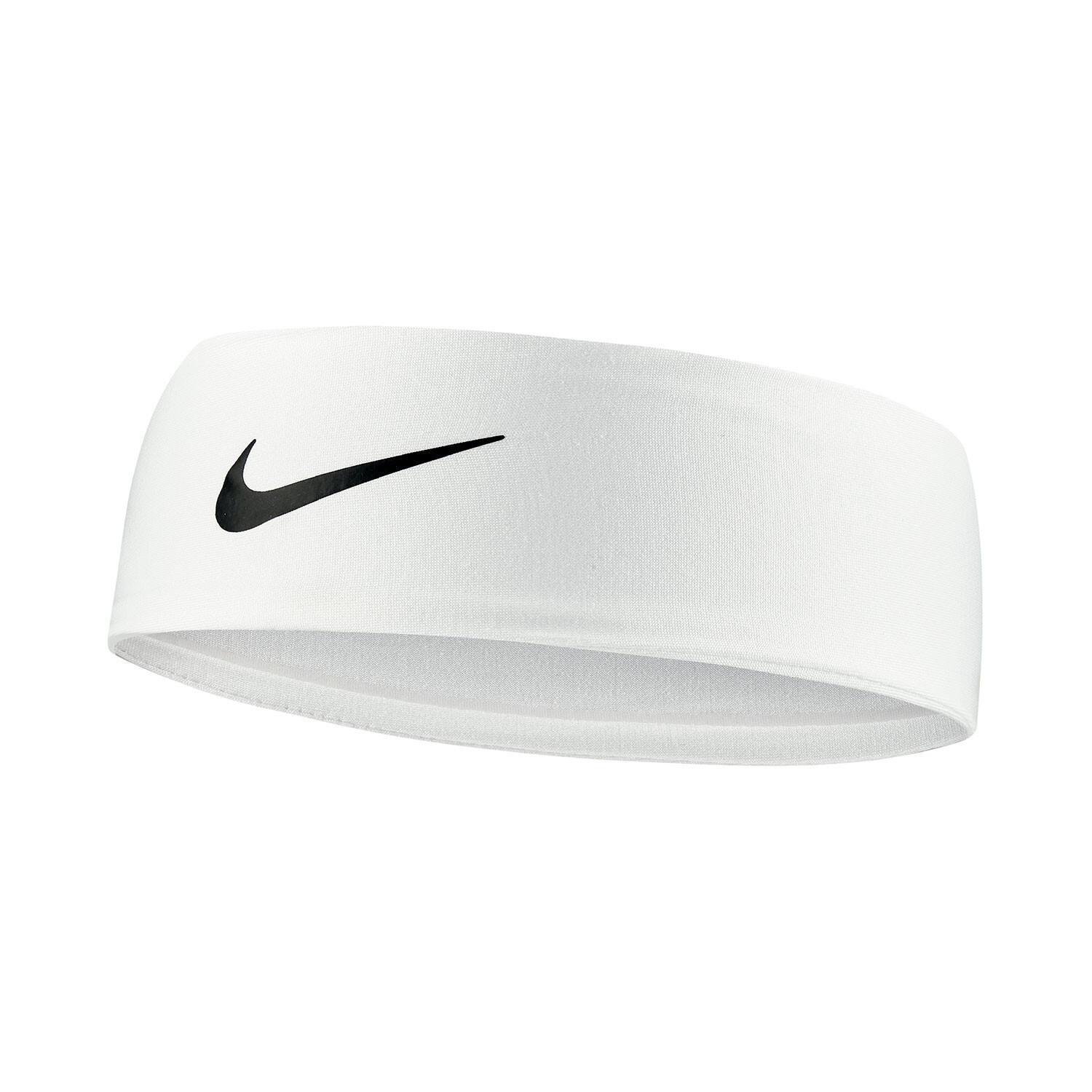 Opaska na głowę Nike Fury 3.0 Biało-czarna Biała