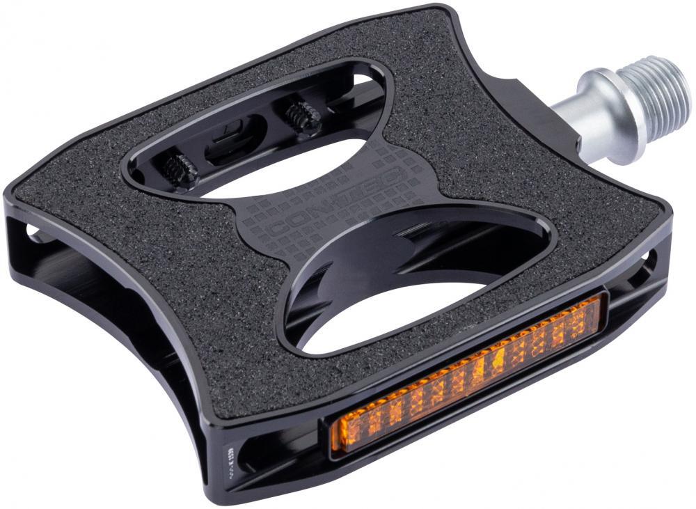 Pedał CONTEC Quick.Ace płaski 9/16 aluminium antypoślizgowy z odblaskiem