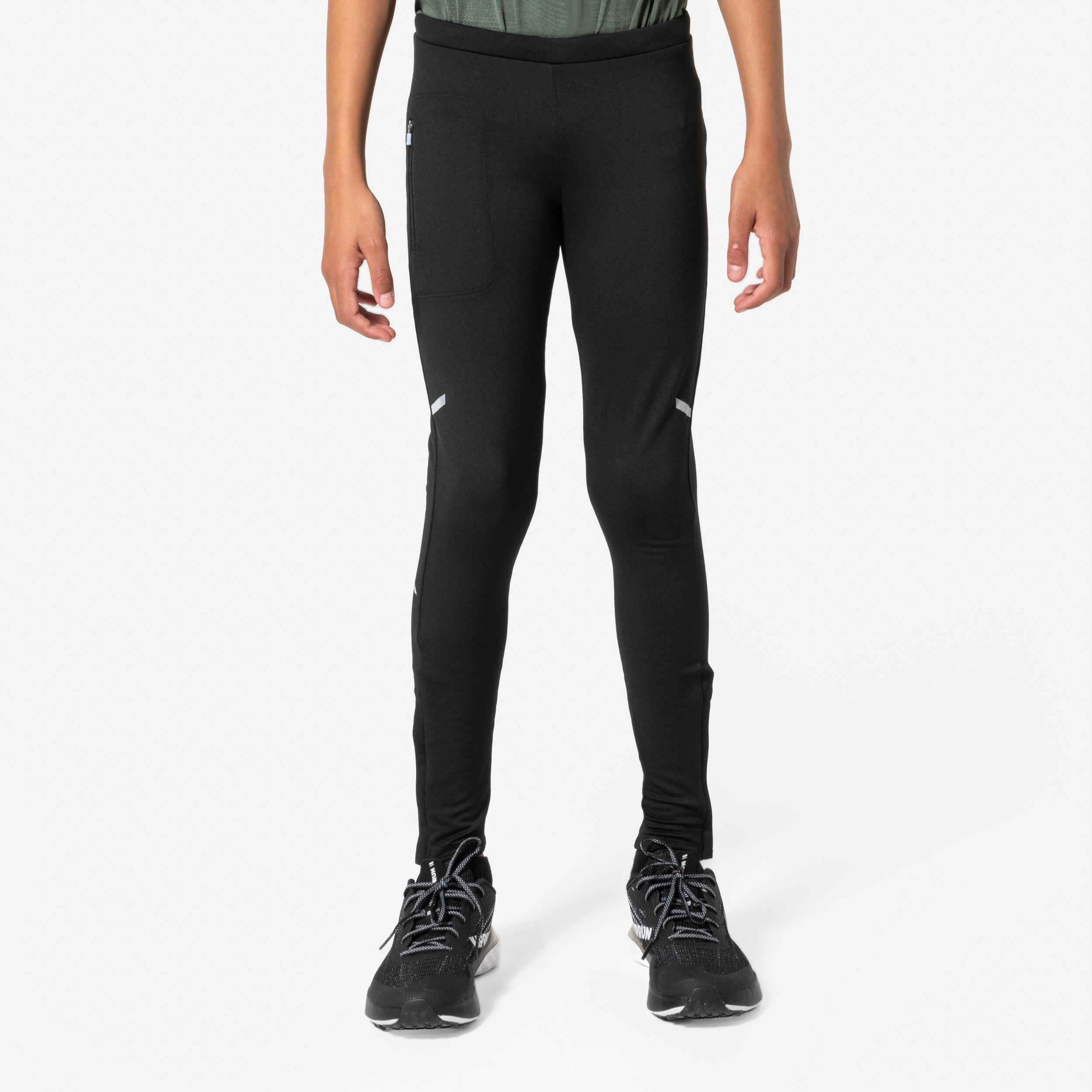 Legginsy do biegania dziecięce Kiprun Warm+