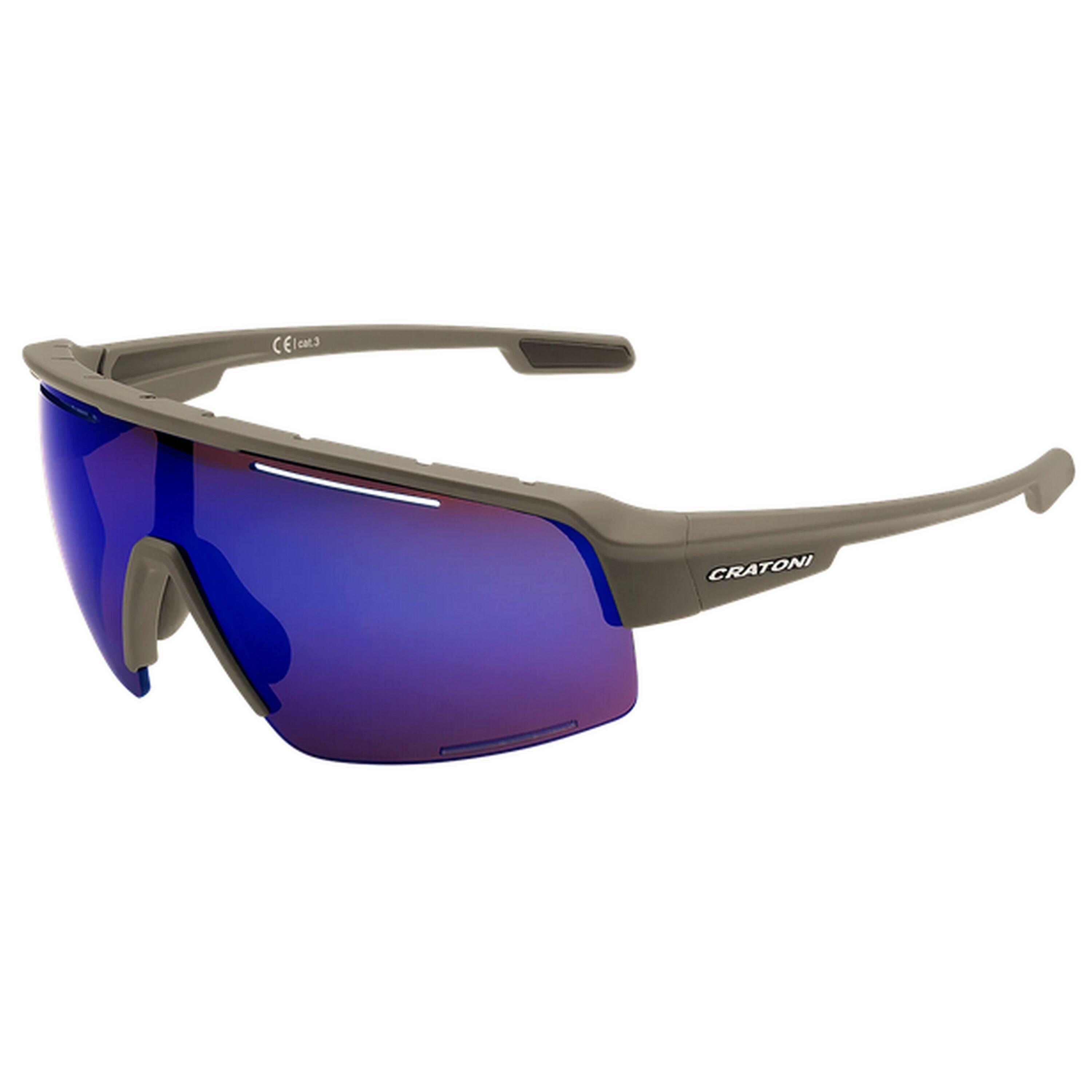 Kolarskie okulary przeciwsłoneczne C-Matic Colour+ Sport, kawa
