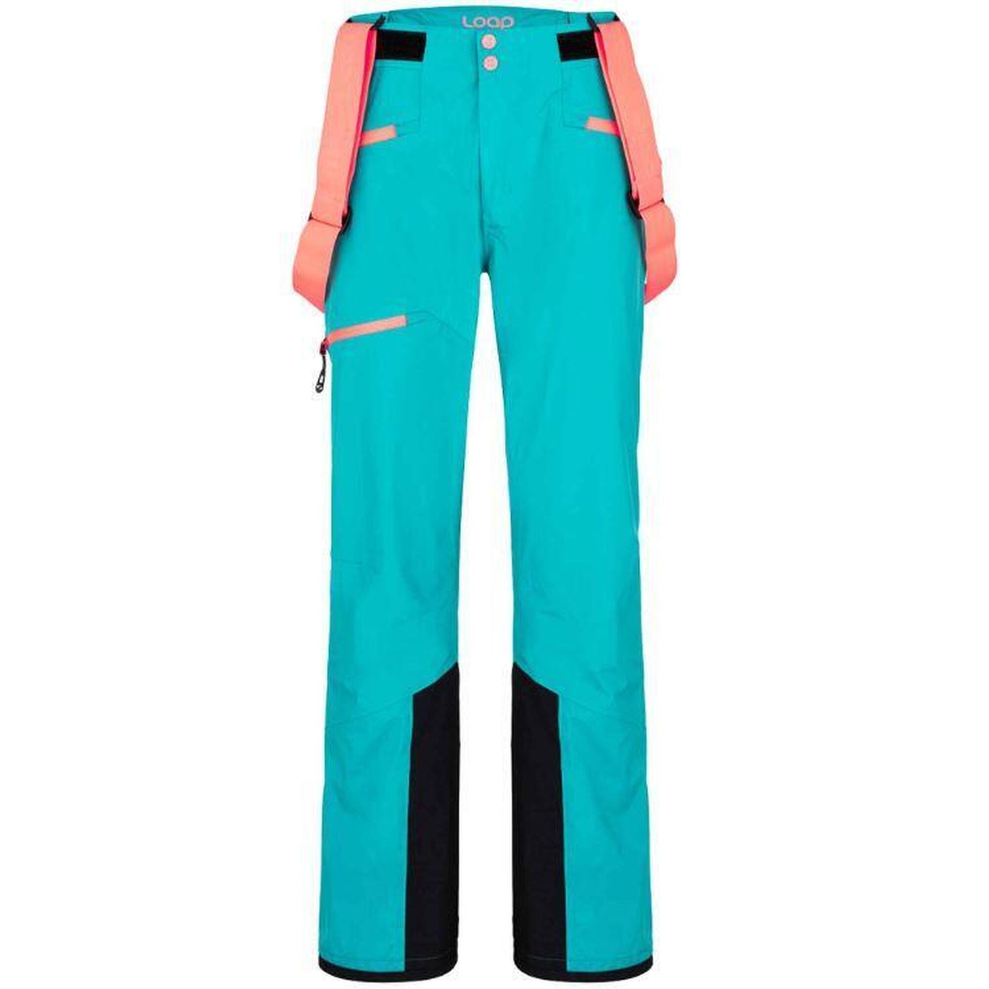 Wodoodporne damskie spodnie narciarskie LOAP Falca  rozmiar L  szaro-niebieskie
