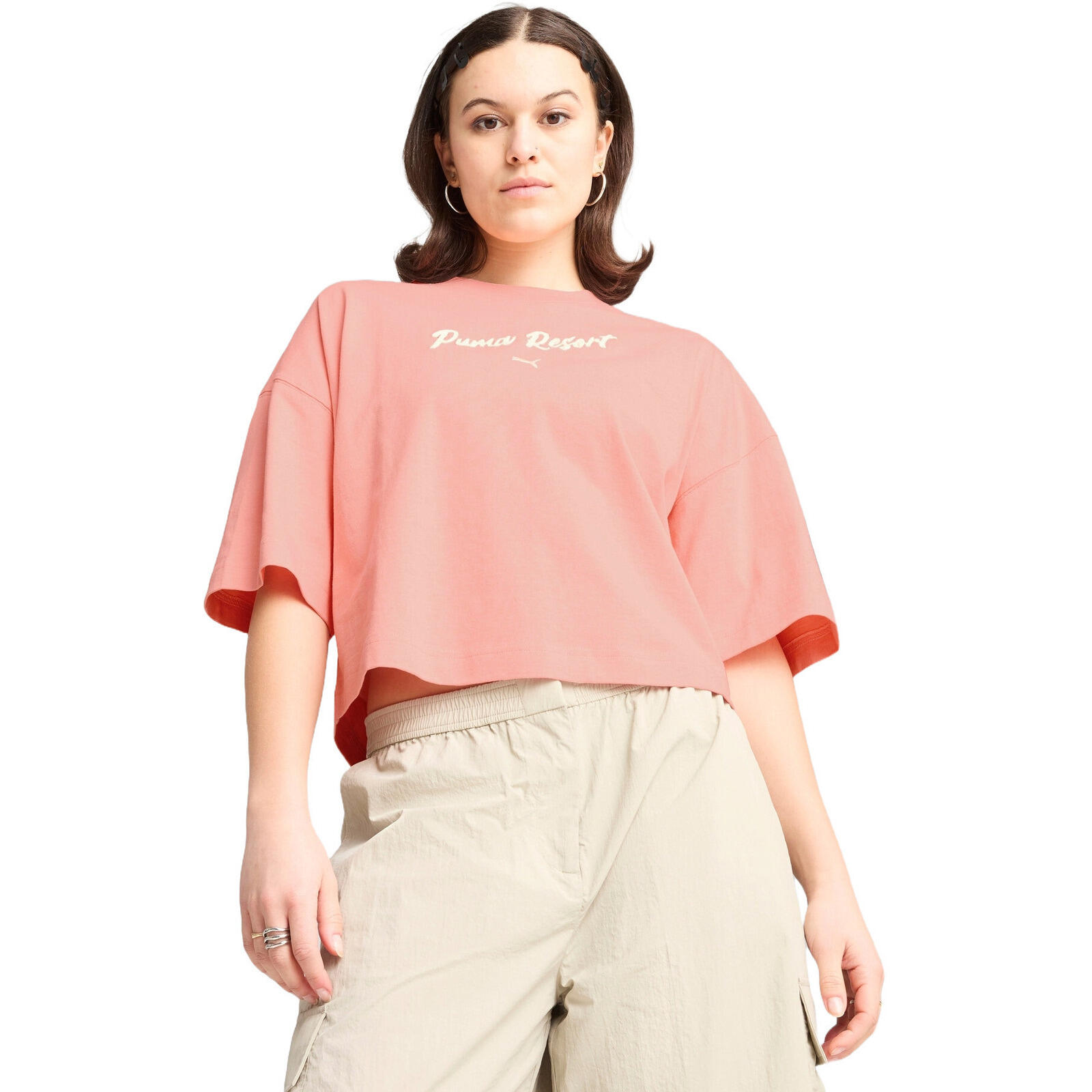 Koszulka damskie Puma Premium Ess Oversized Graphic Tee