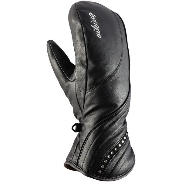Rękawice narciarskie damskie Viking Diamante Mitten Swarovski skórzane