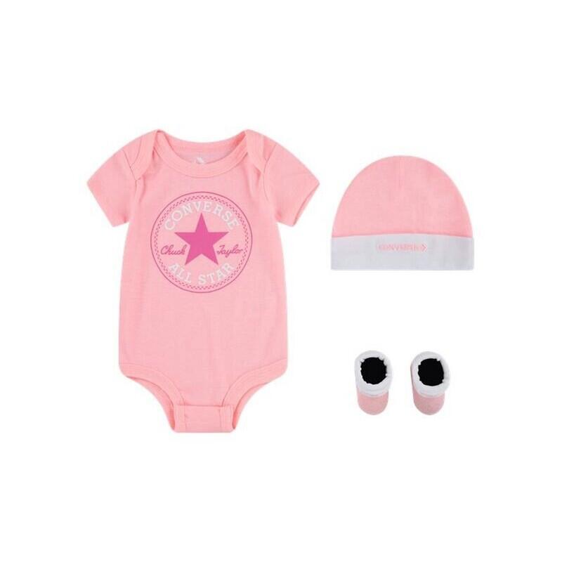 Chłopięcy zestaw czapka + body + kapcie Converse Classic CTP