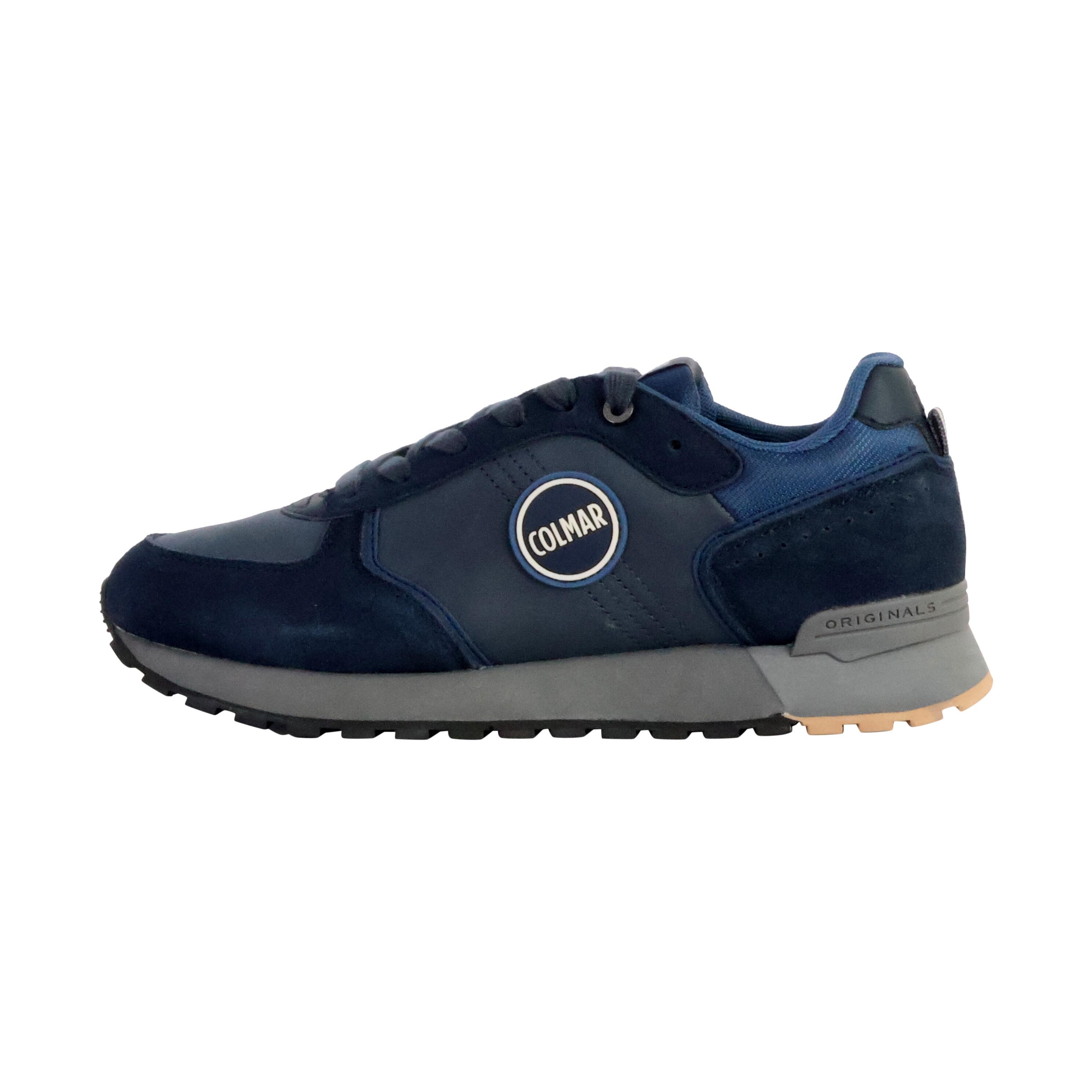 Buty Sneakersy męskie COLMAR TRAVIS BOOST skóra, zamsz