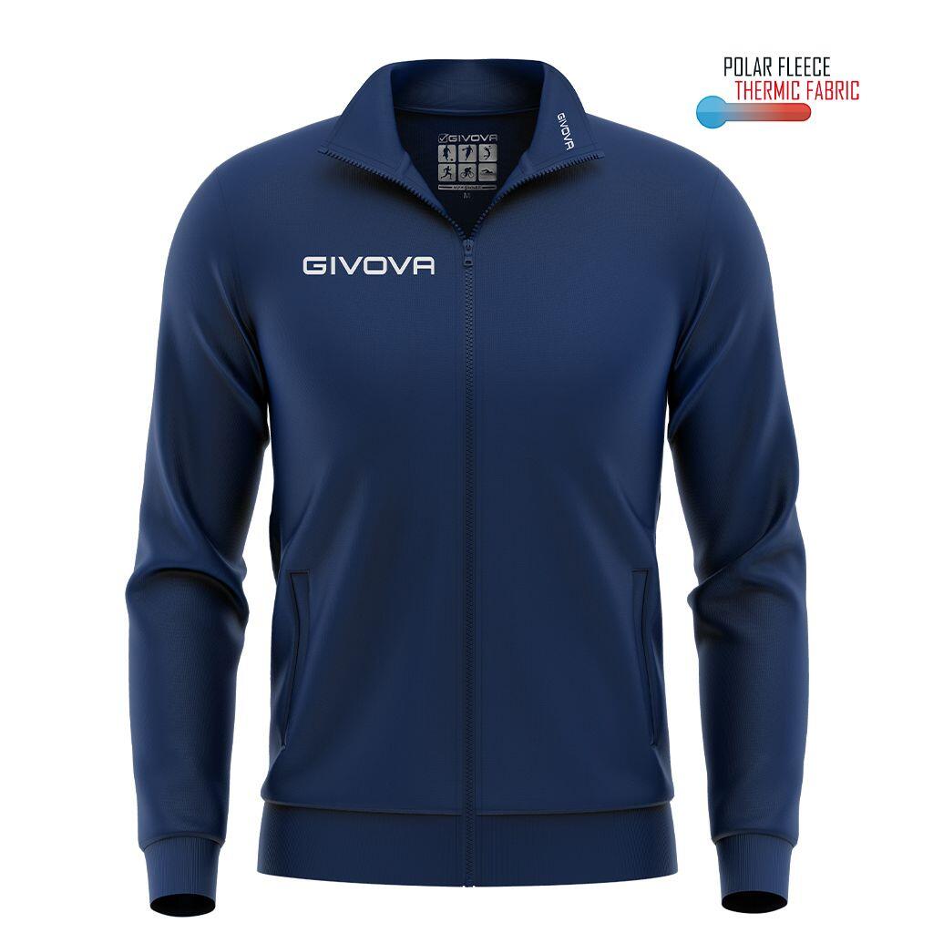 Givova Giacca Polarfleece Mono 500 L – męska kurtka polarowa z pełnym zamkiem