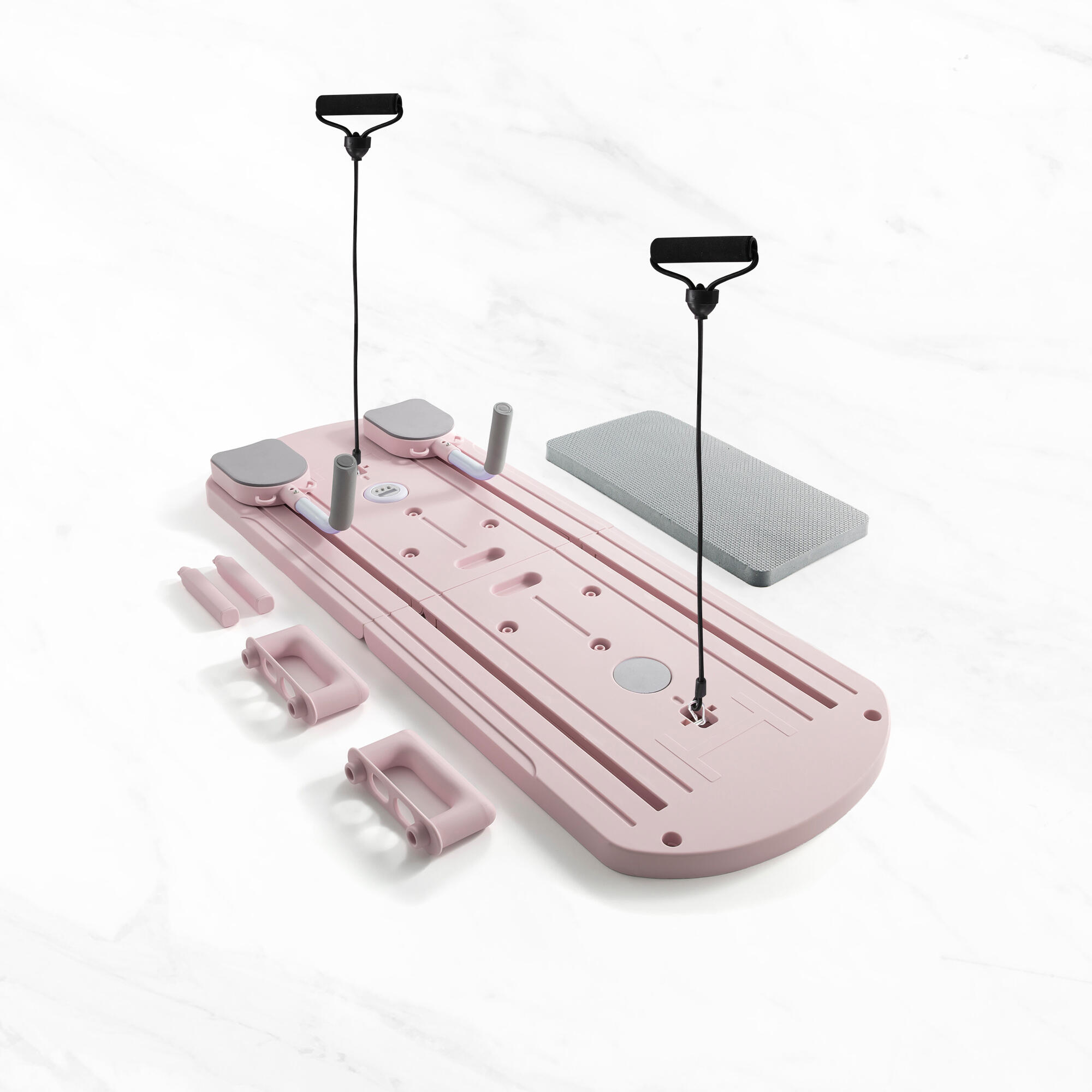 Reformer do pilatesu Myga Portable Pilates Set - różowy