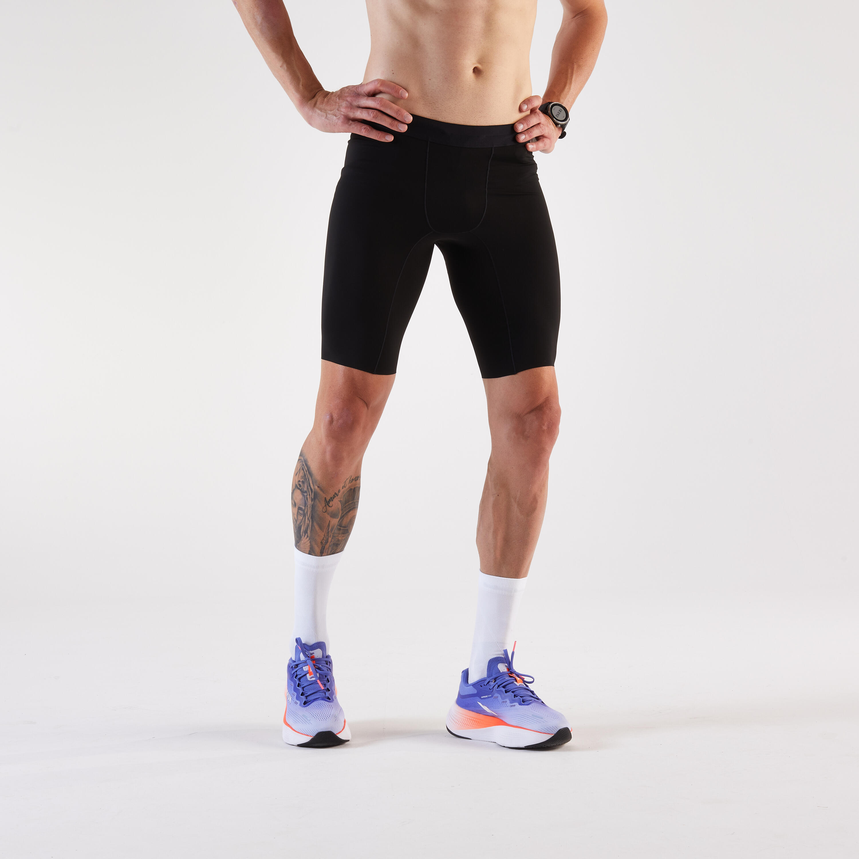 Legginsy do biegania krótkie męskie Kiprun