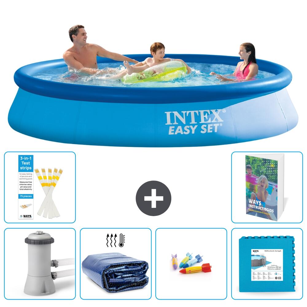INTEX Basen Easy Set Okrągły - 366x76 cm - 7-częściowy S229