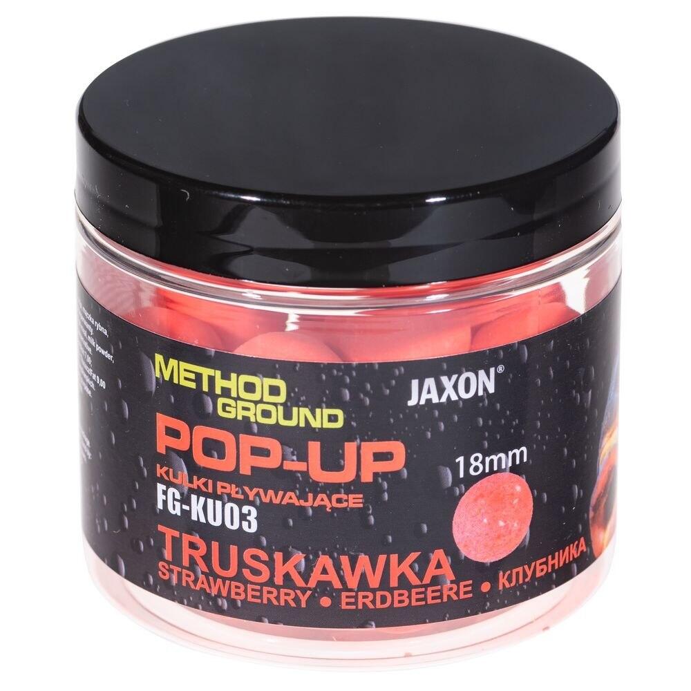 Kulki Pop-Up Jaxon Method Ground Truskawka 18mm 50g