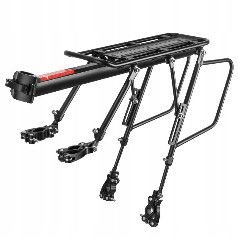 Bagażnik rowerowy Rockbros tylny czarny aluminium do 25kg