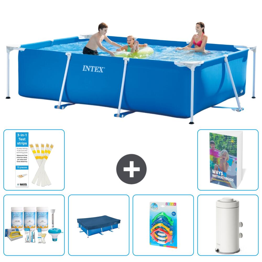 INTEX Basen ze stelażem Prostokątny - 300x200x75 cm - 7-częściowy S26